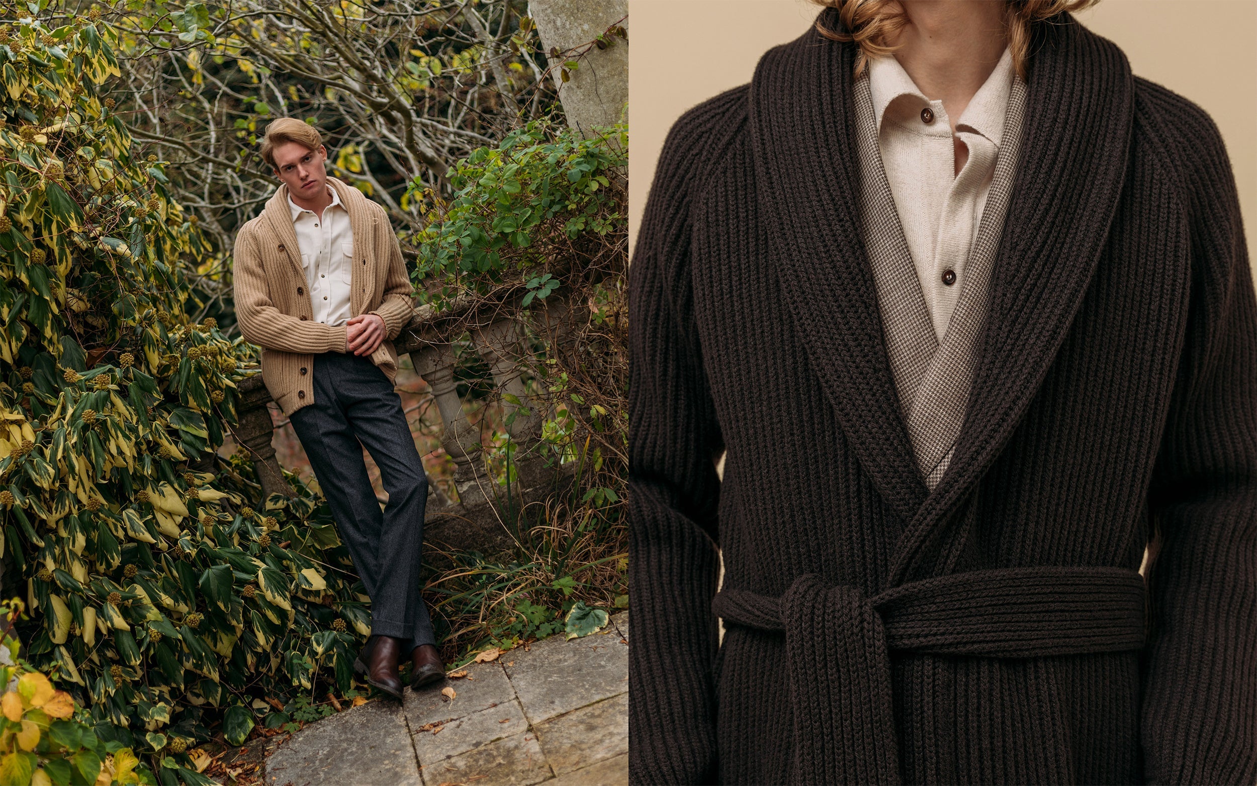 Knitwear cardigan for winter