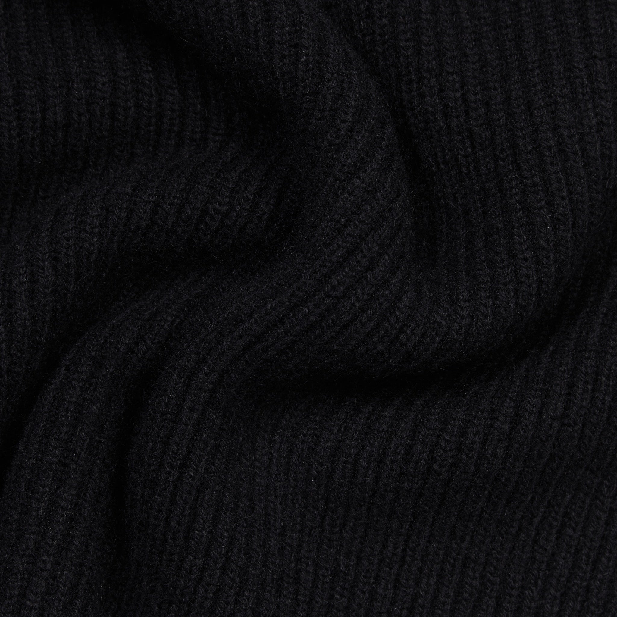 カシミアアルパインハーフジップセーター(ブラック)