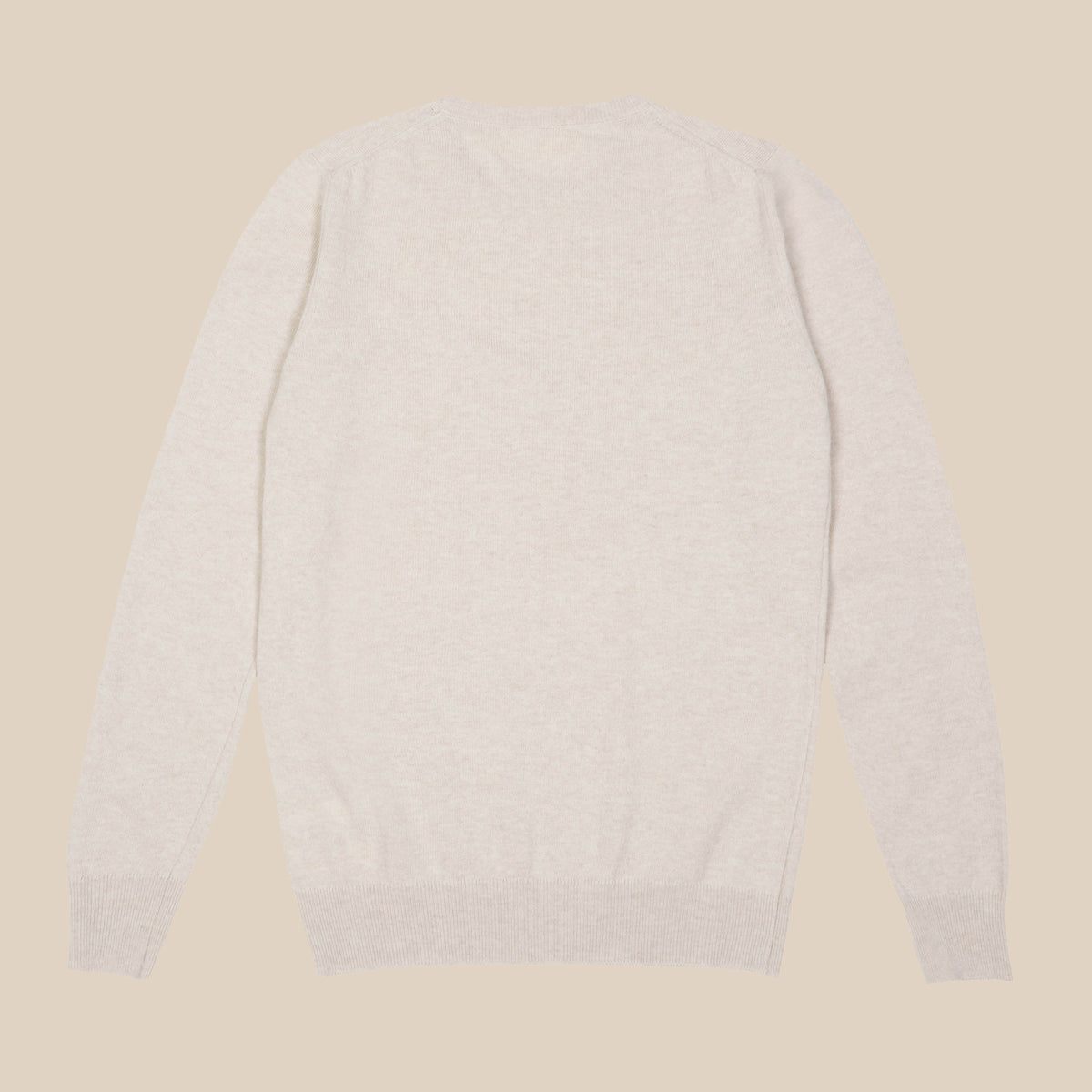 Superfine lambswool crew neck in oatmeal – Colhay's