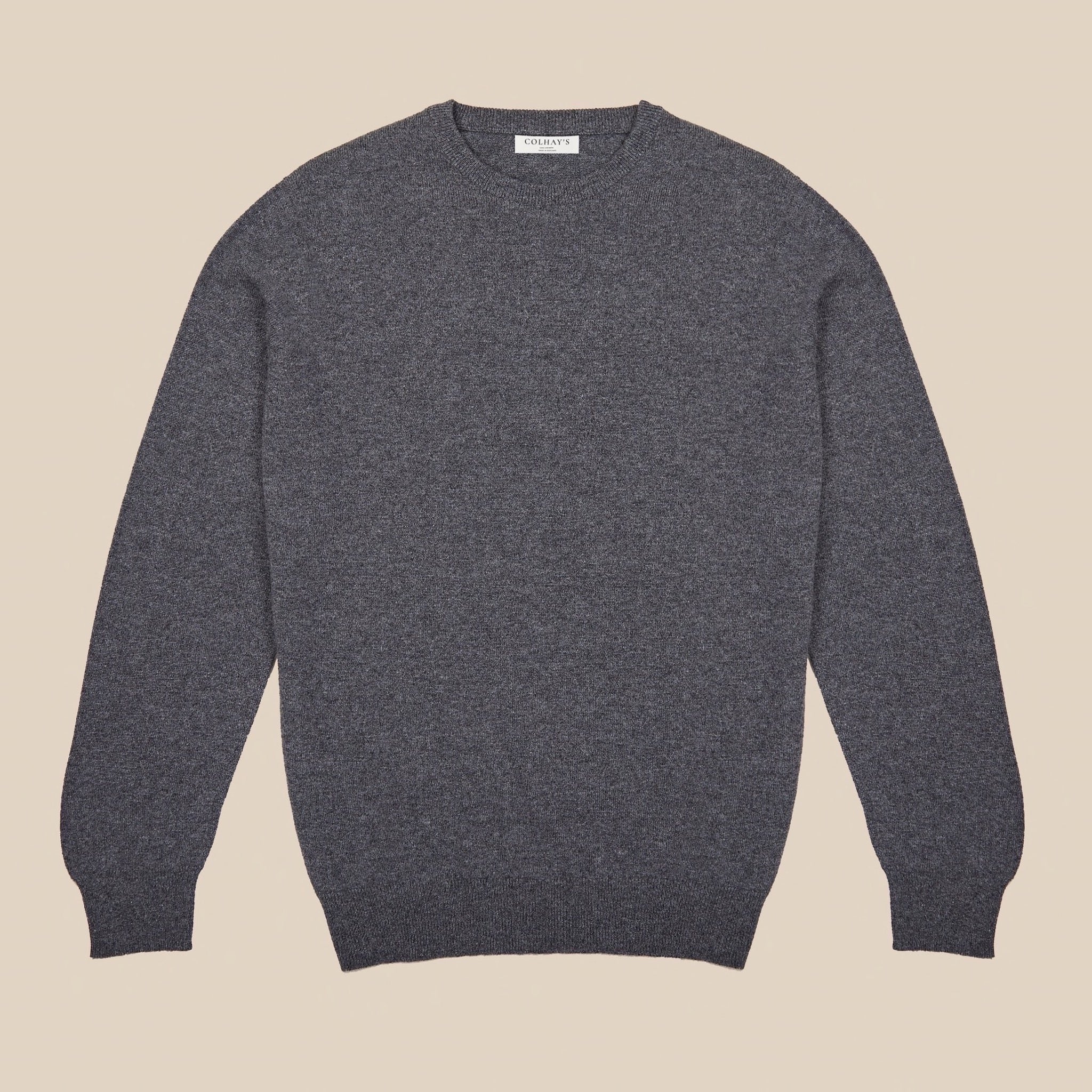 Cashmere crew neck in grey