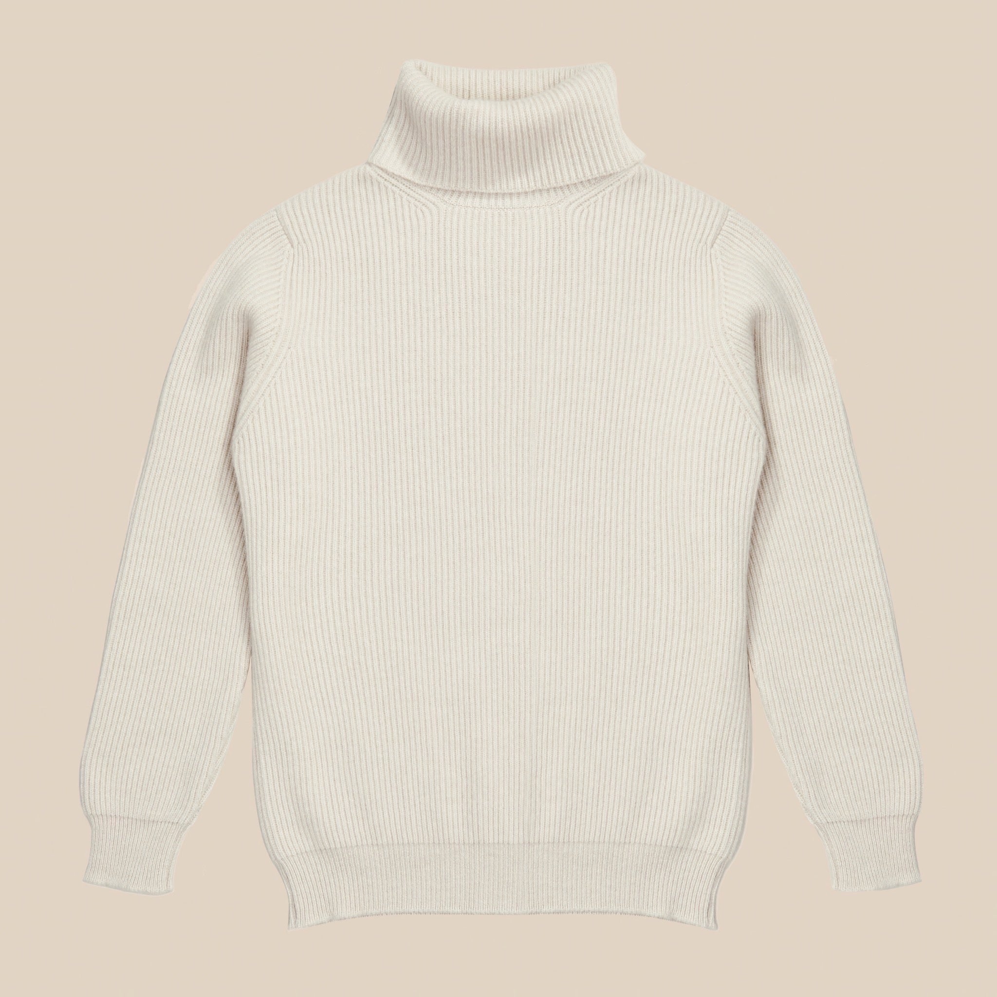 Cashmere rollneck in ecru