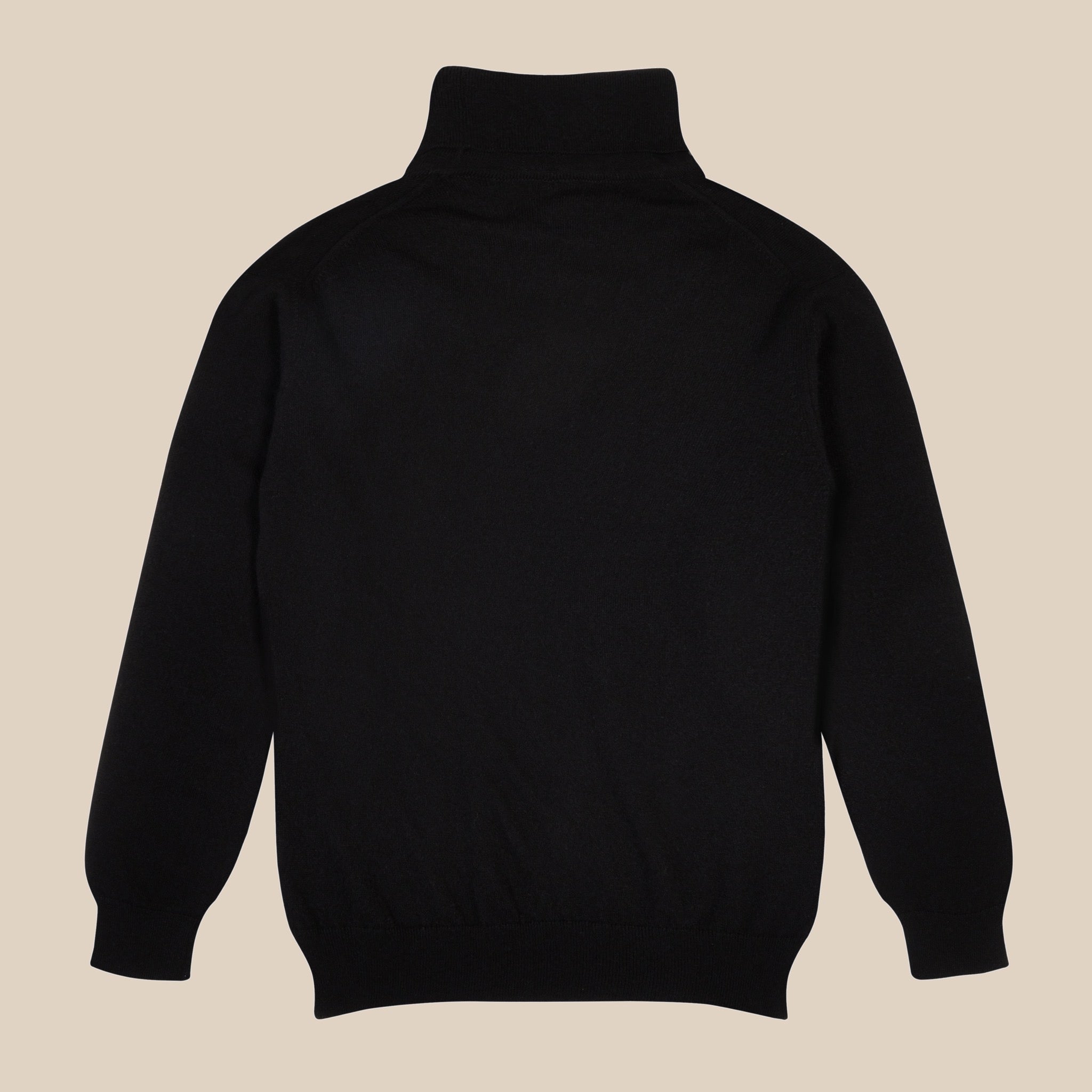 カシミア ベルモンド ロールネック (ブラック)