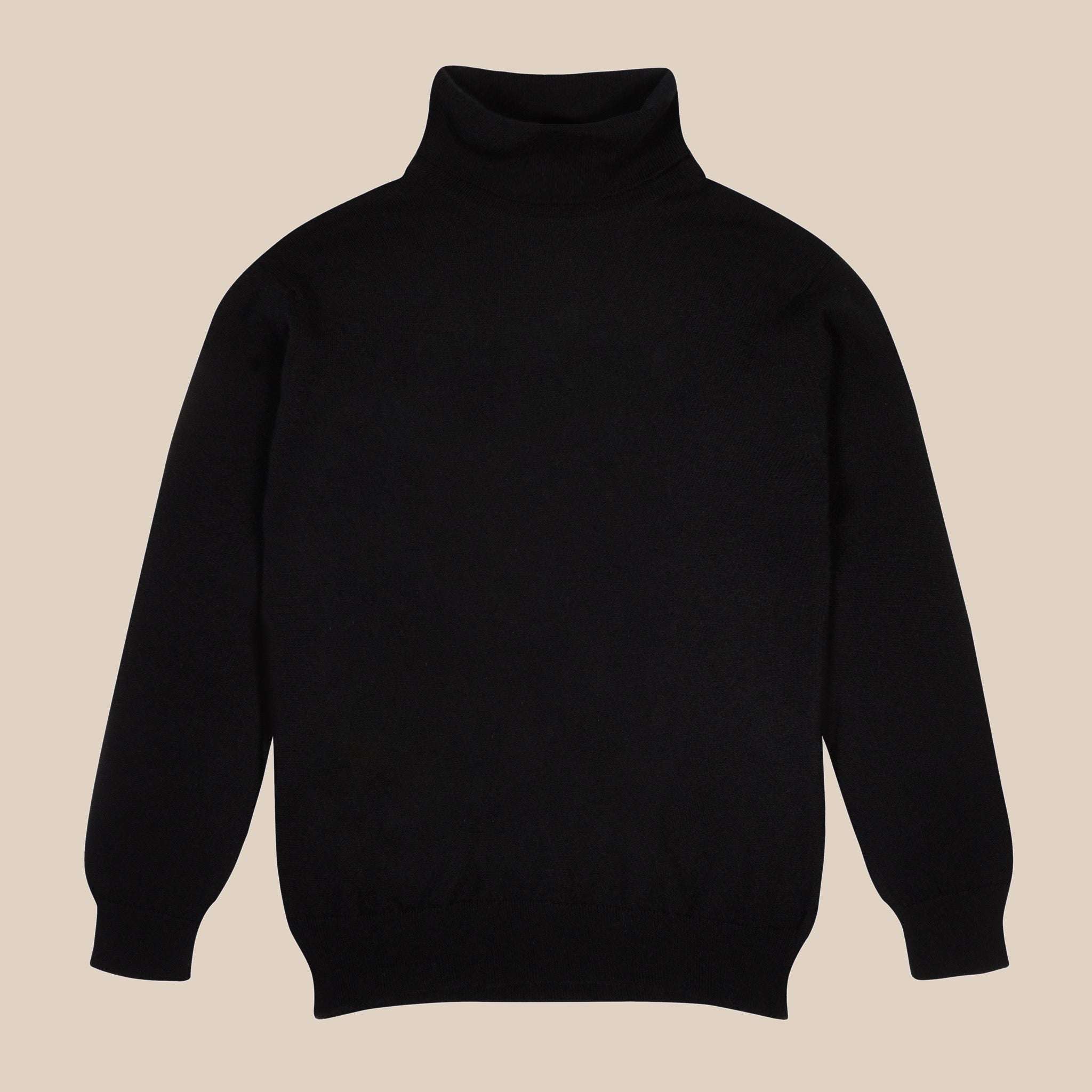 Cashmere Belmondo rollneck in black