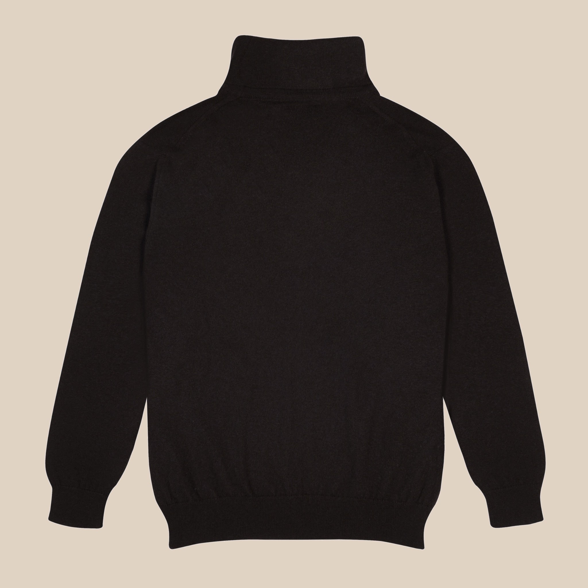 カシミア ベルモンド ロールネック ダークブラウン