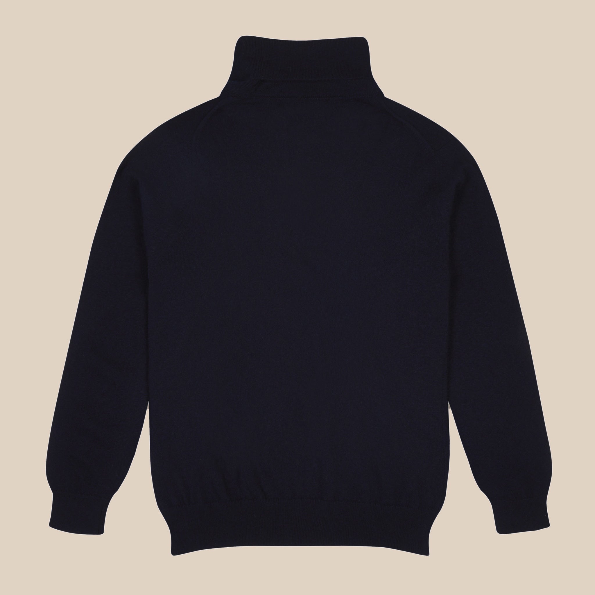 カシミア ベルモンド ロールネック(ネイビー)