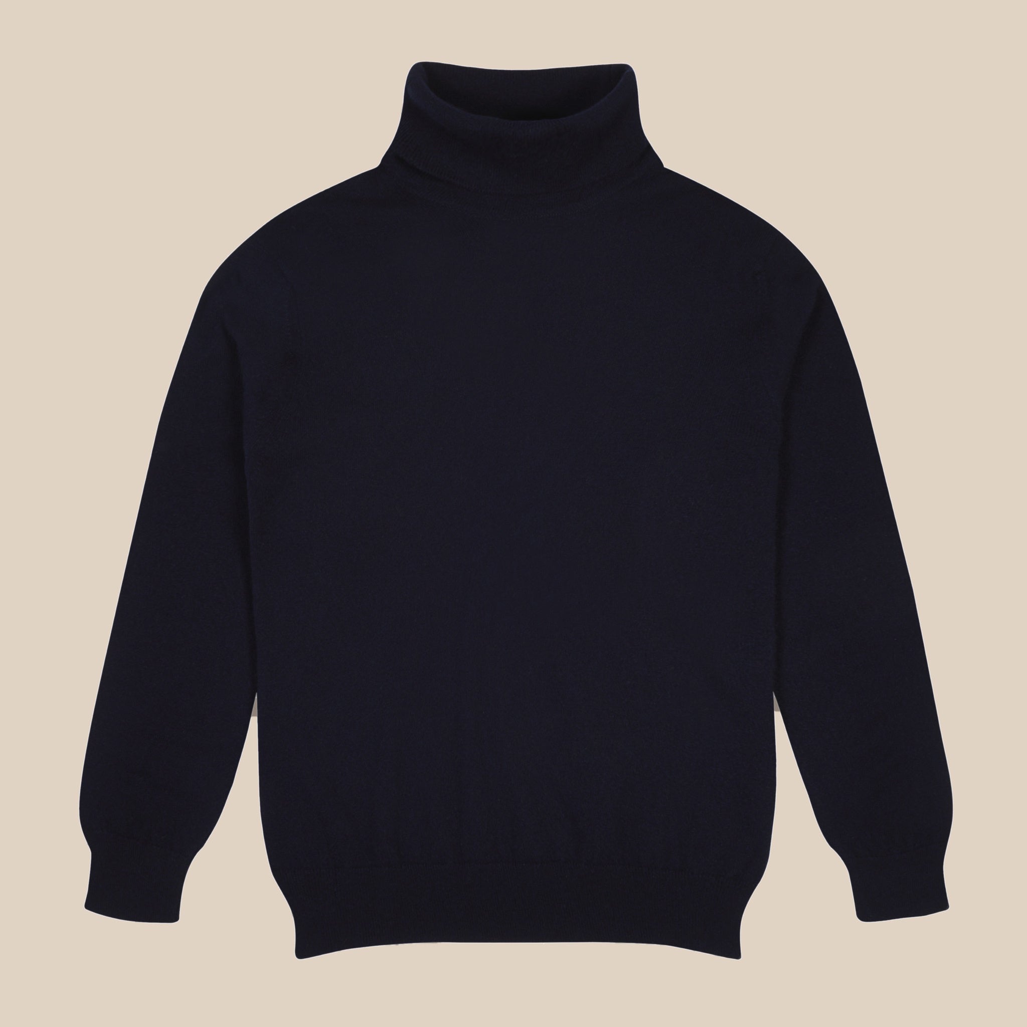 Cashmere Belmondo rollneck in navy