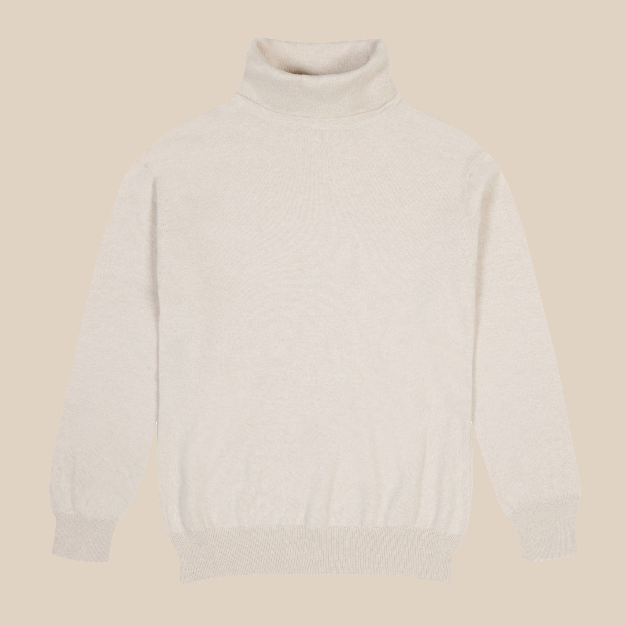 Cashmere Belmondo rollneck in oatmeal