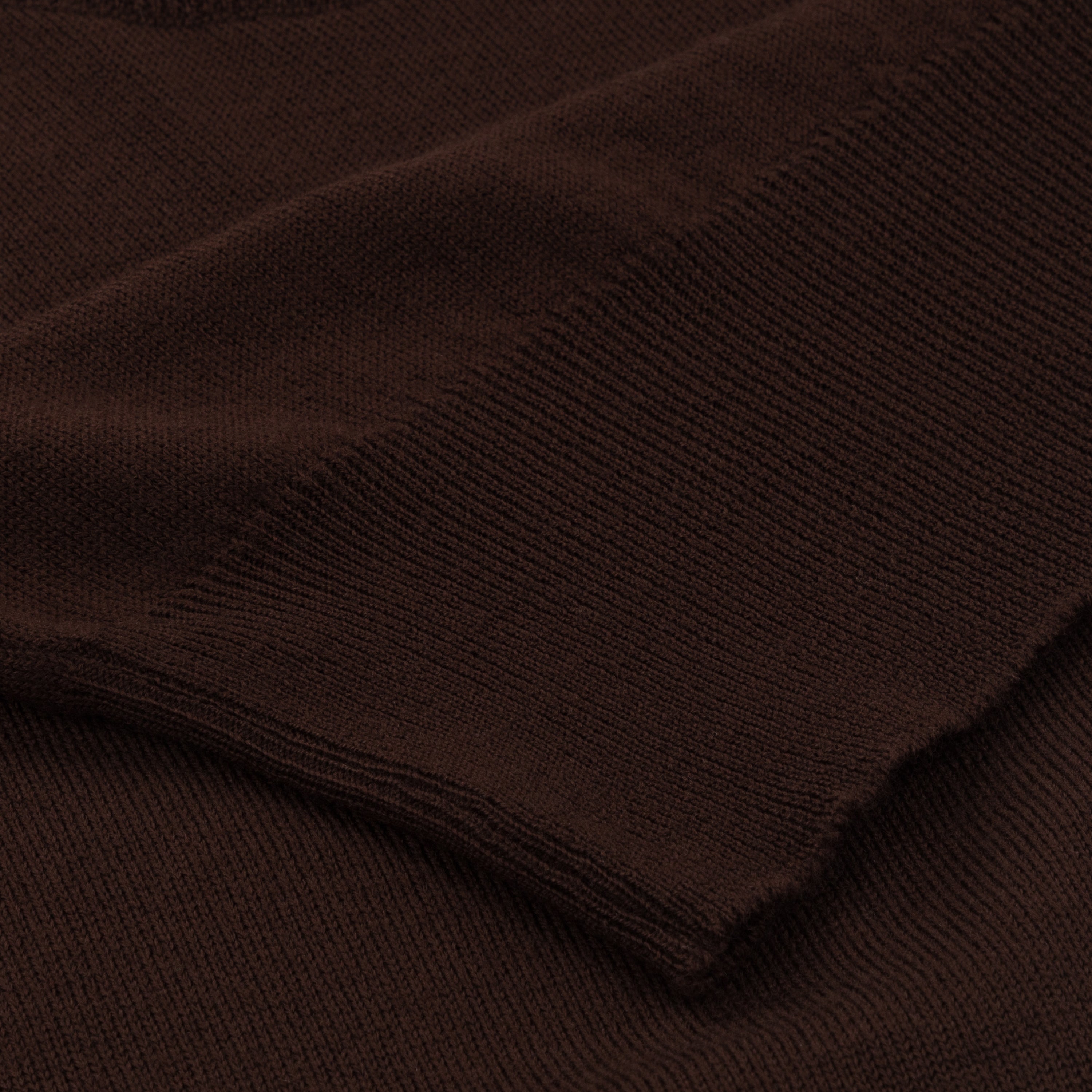 Merino rower's henley shirt in brown - Colhay's