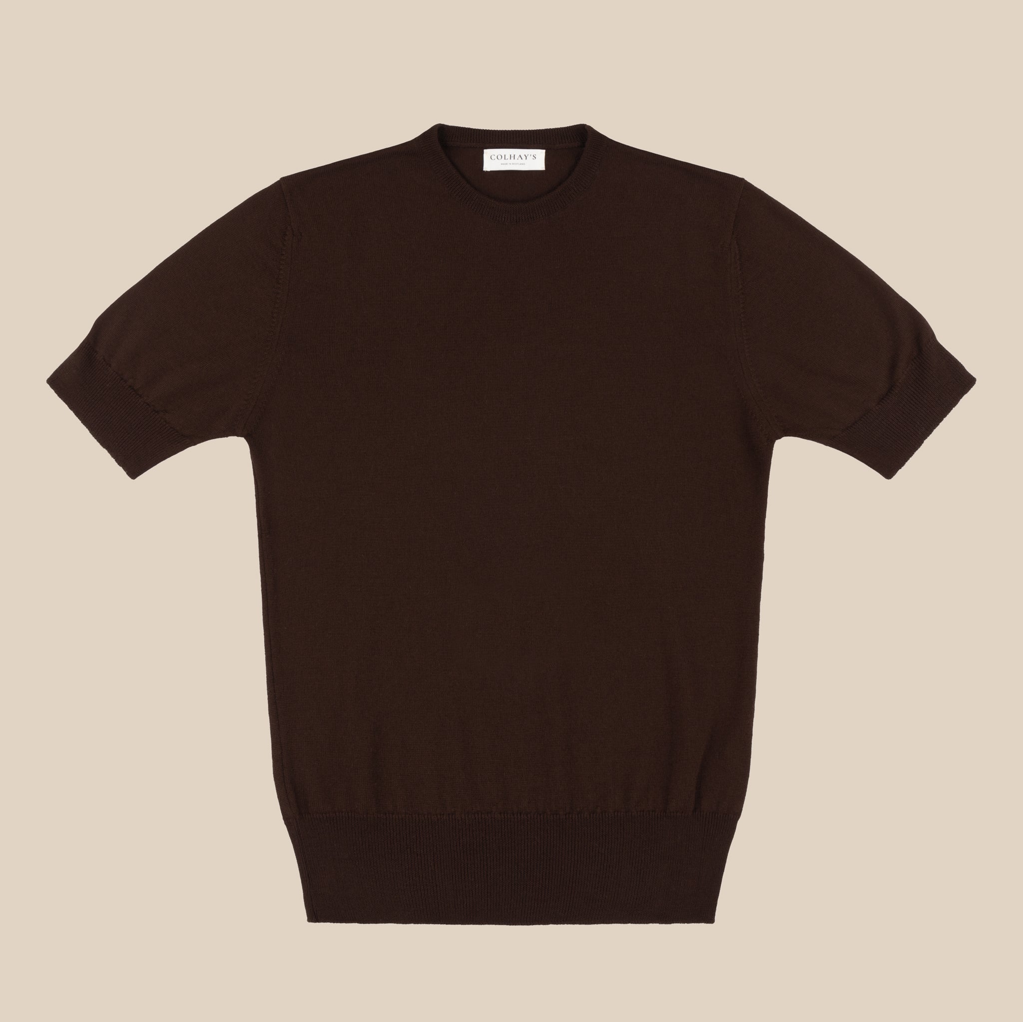 Merino sport shirt in brown - Colhay's