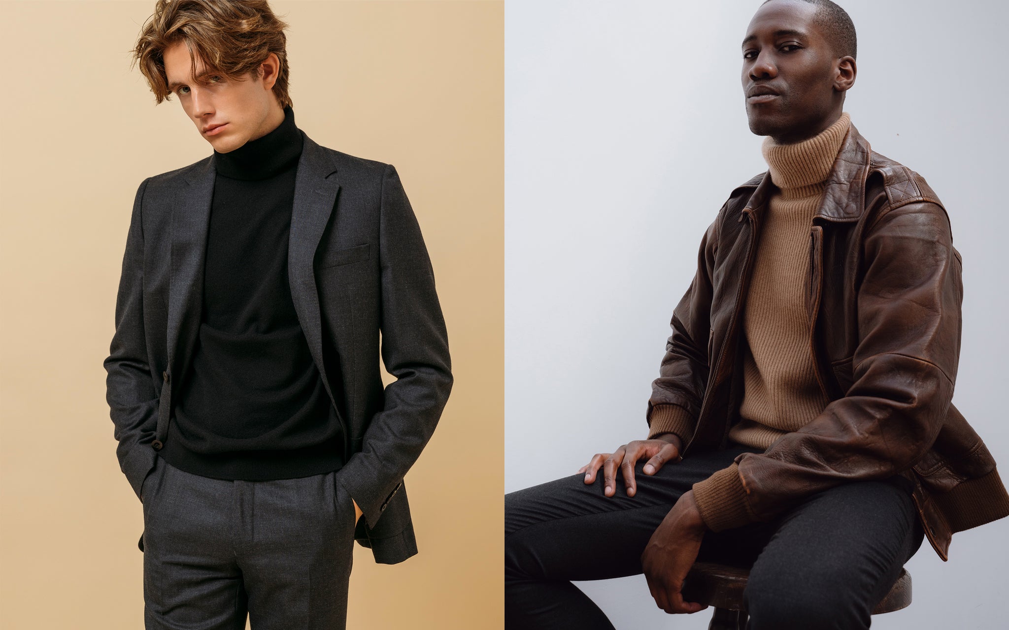 Styling knitwear with tailoring, jackets and coats