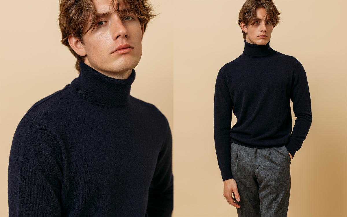 Introducing the Cashmere Belmondo Rollneck – Colhay's