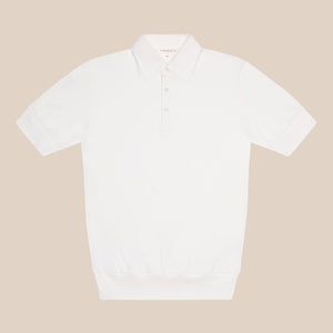 Extra-long Staple Cotton Coach Polo in Cream