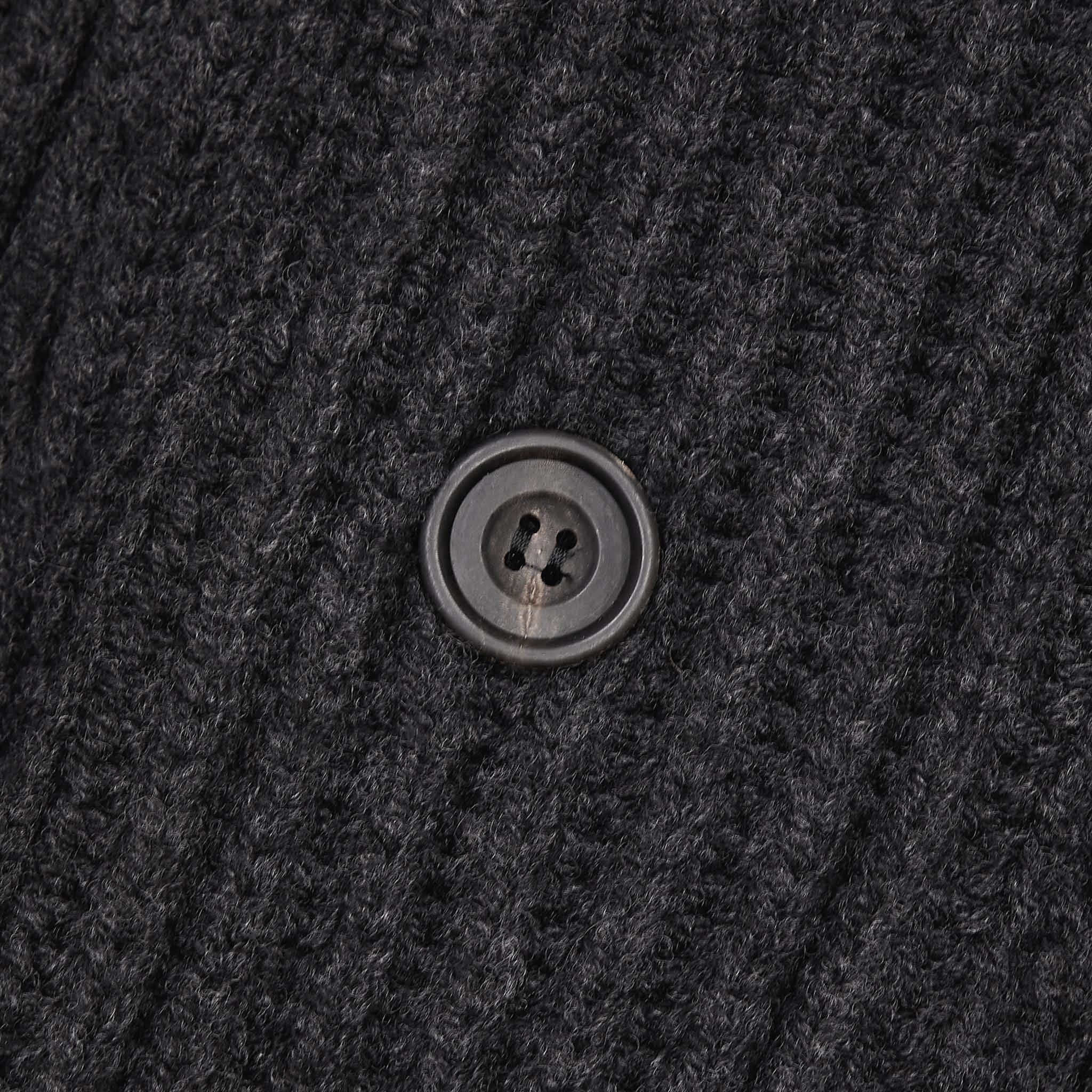 Superfine lambswool shawl collar cardigan in charcoal