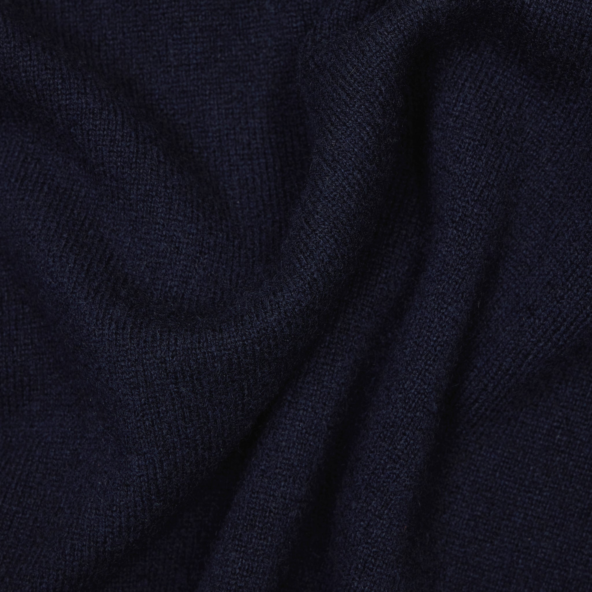 Cashmere driver's half zip sweater in navy