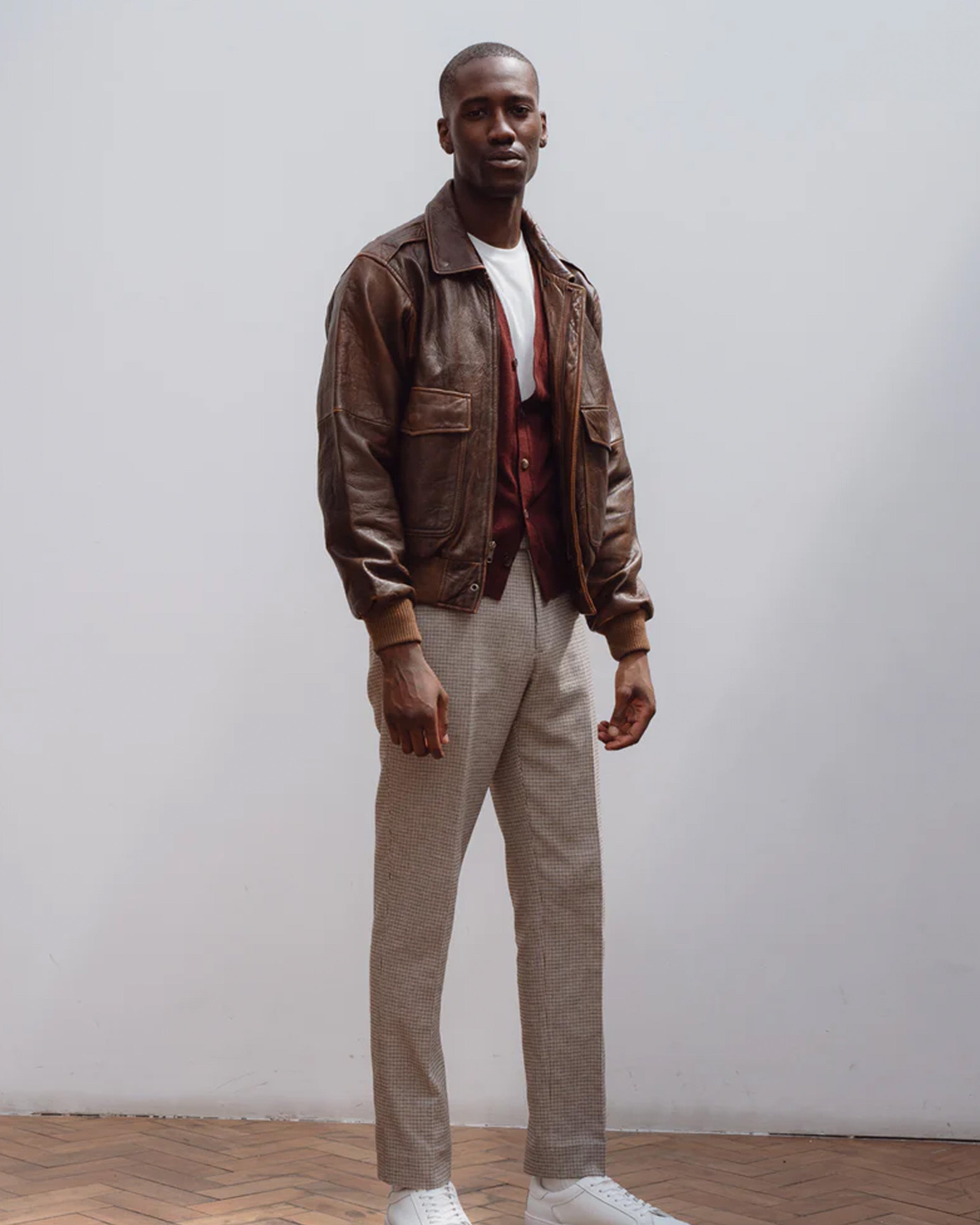 Superfine lambswool tennis cardigan in burgundy