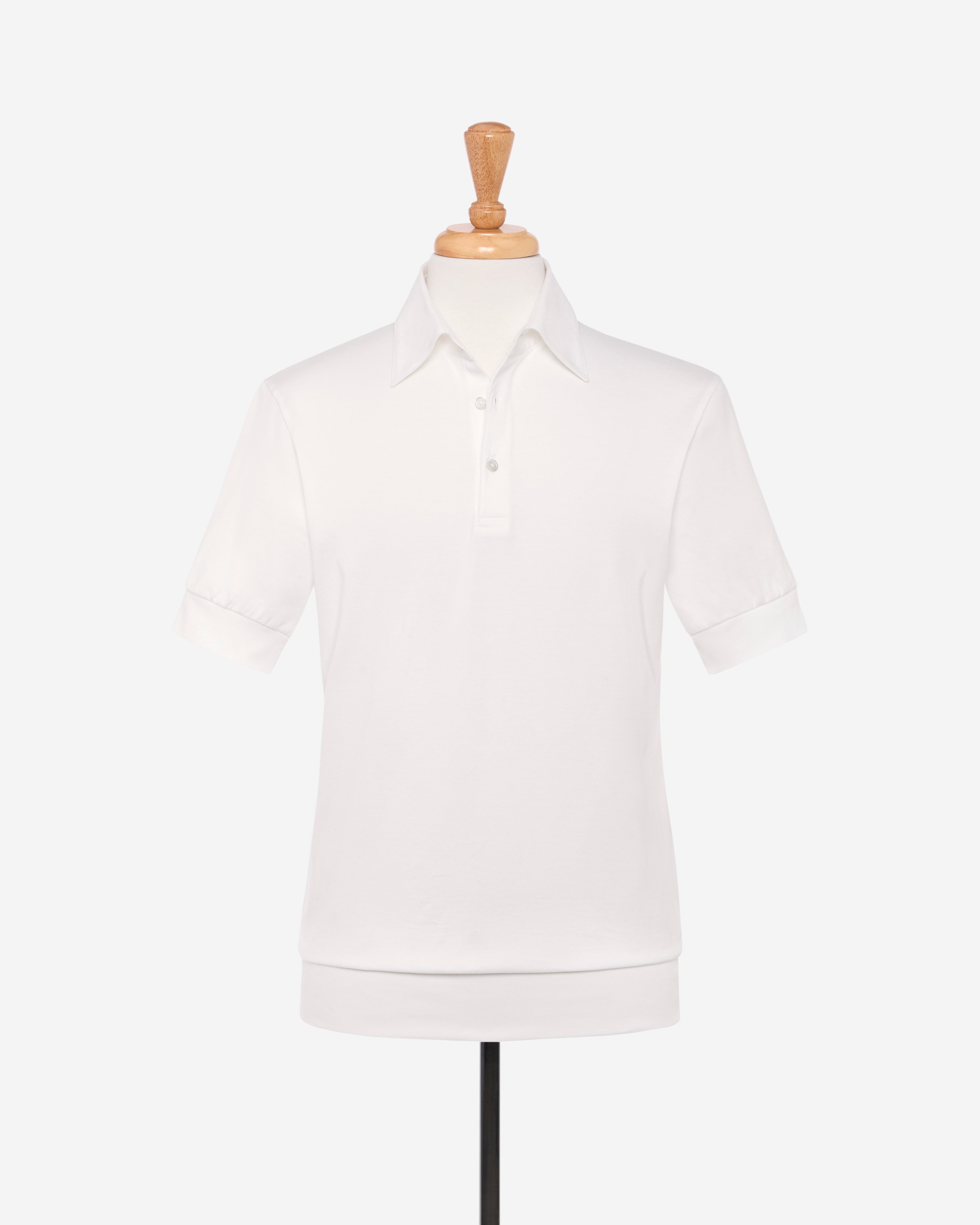 Extra-long Staple Cotton Coach Polo in Cream