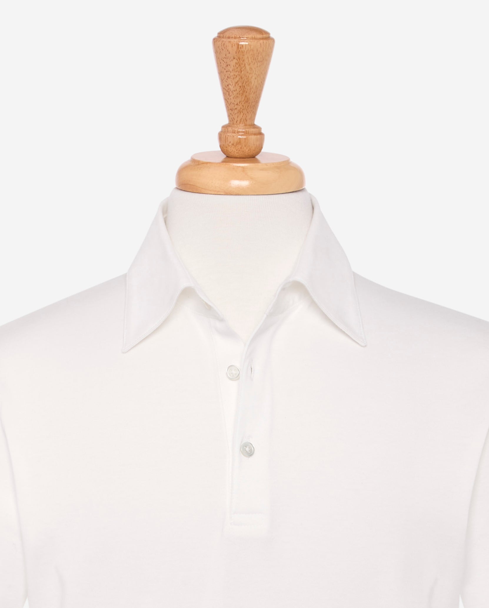 Extra-long Staple Cotton Coach Polo in Cream