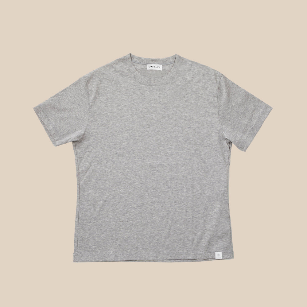 Sea Island Cotton Ivy T-Shirt in Grey