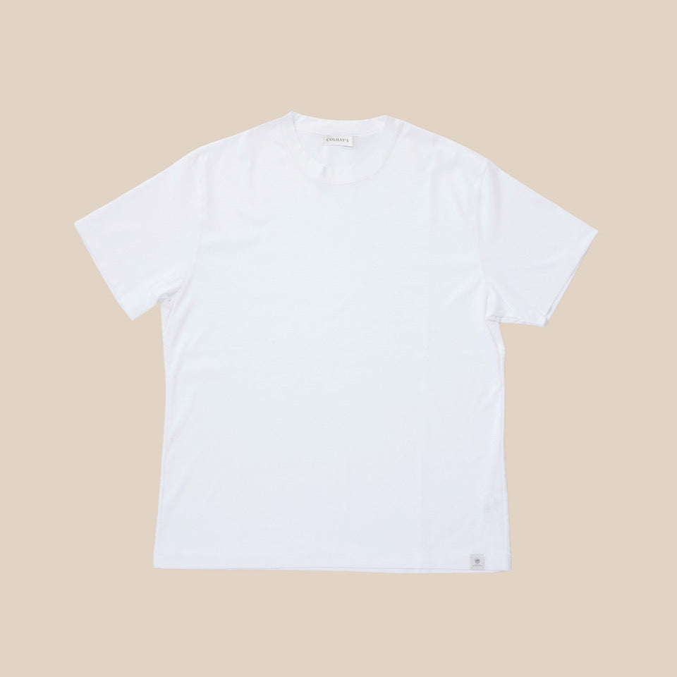 Sea Island Cotton Ivy T-Shirt in White