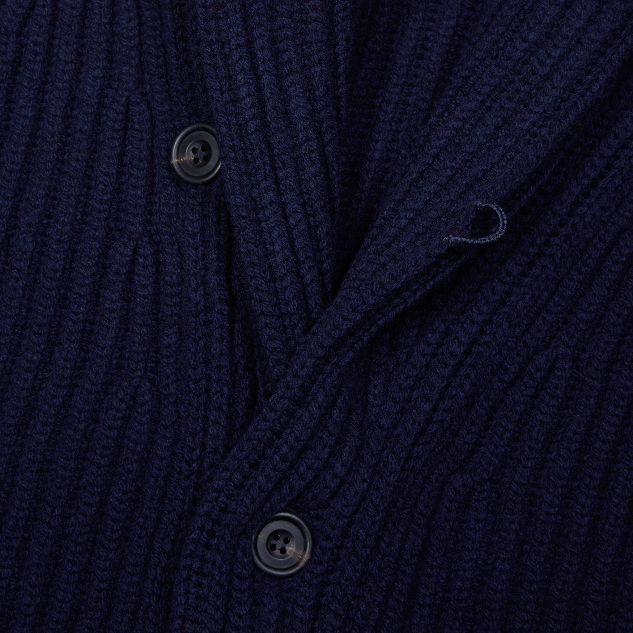 Superfine lambswool shawl collar cardigan in navy - Colhay's