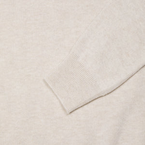Superfine lambswool crew neck in oatmeal - Colhay's