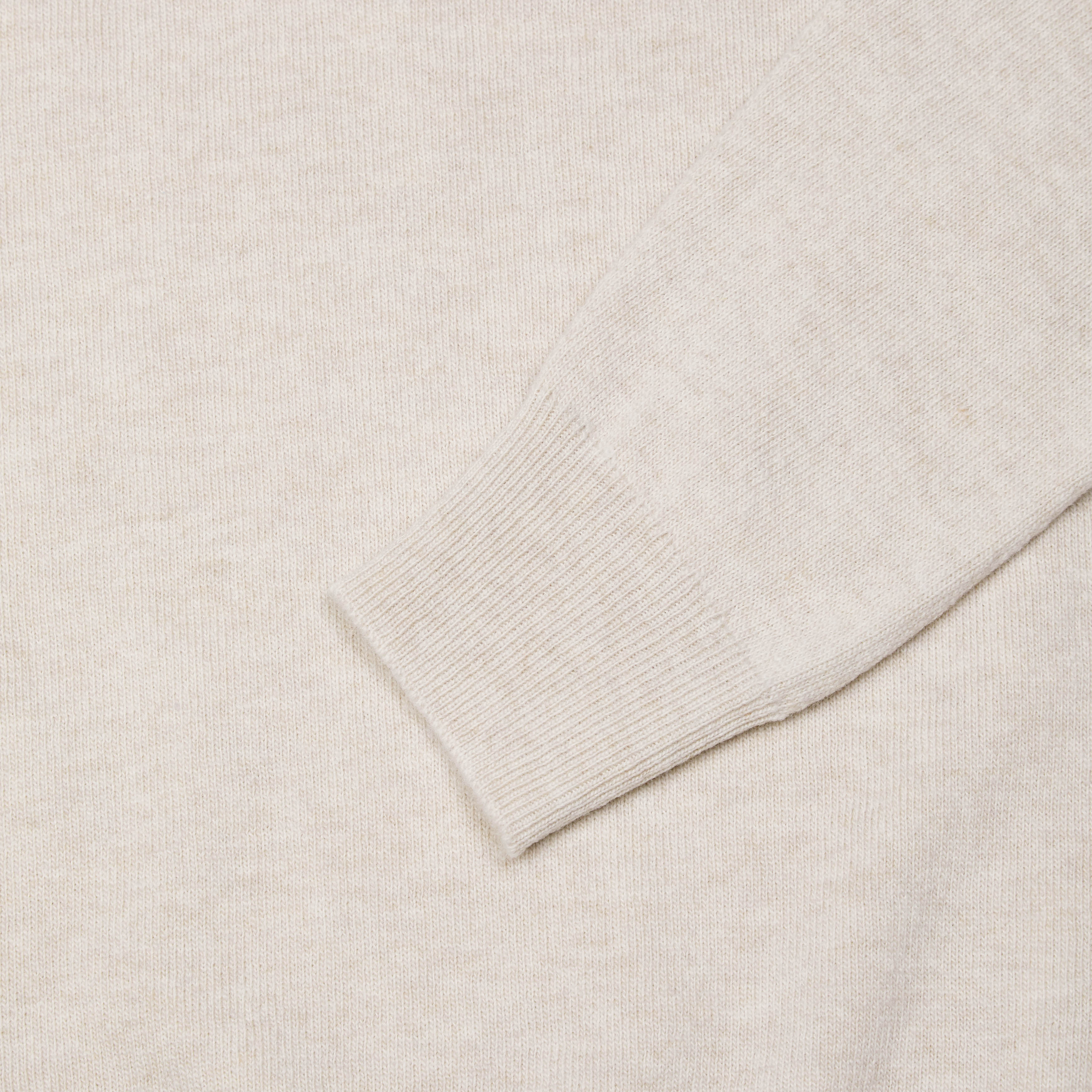 Superfine lambswool mock neck in oatmeal - Colhay's