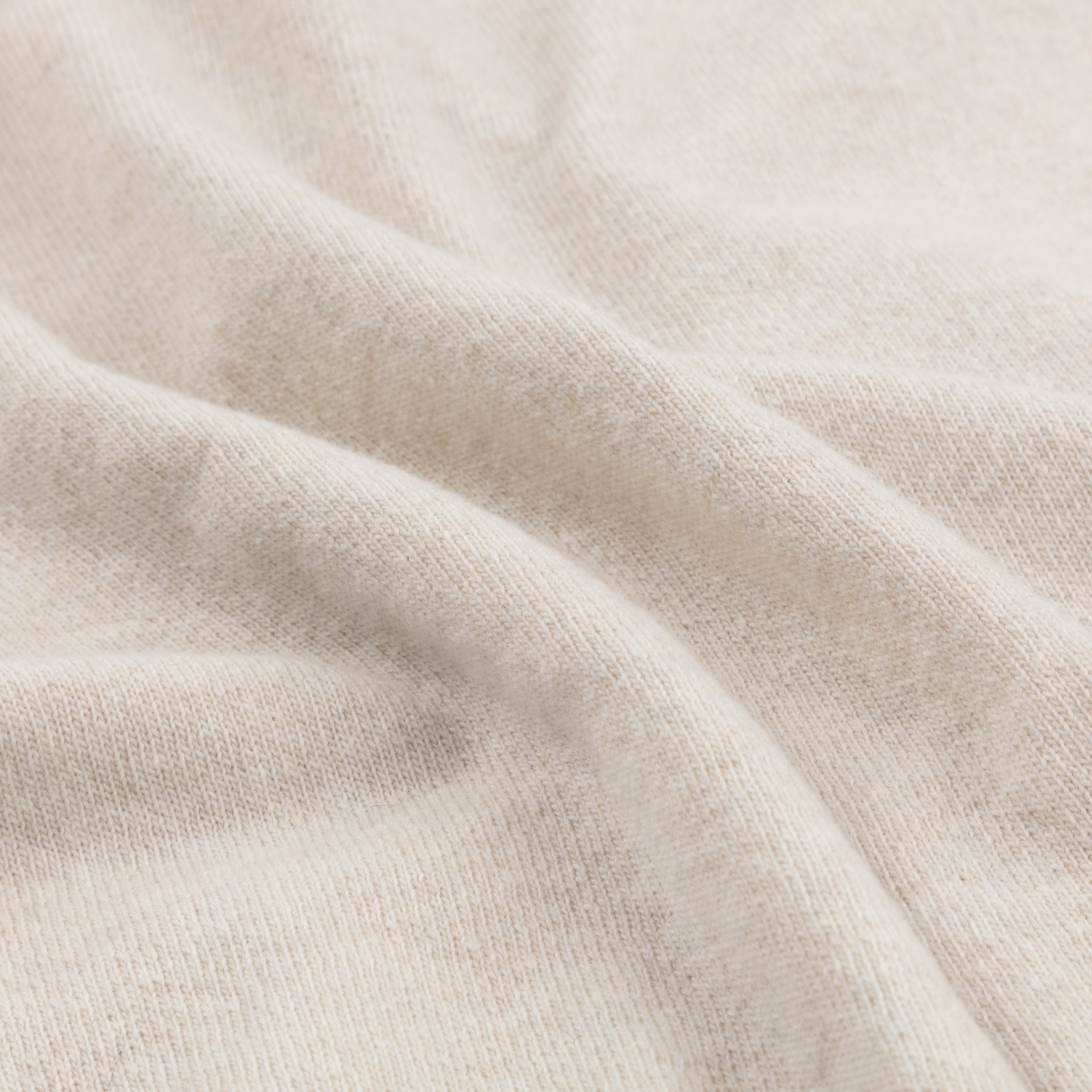 Cashmere polo shirt in oatmeal