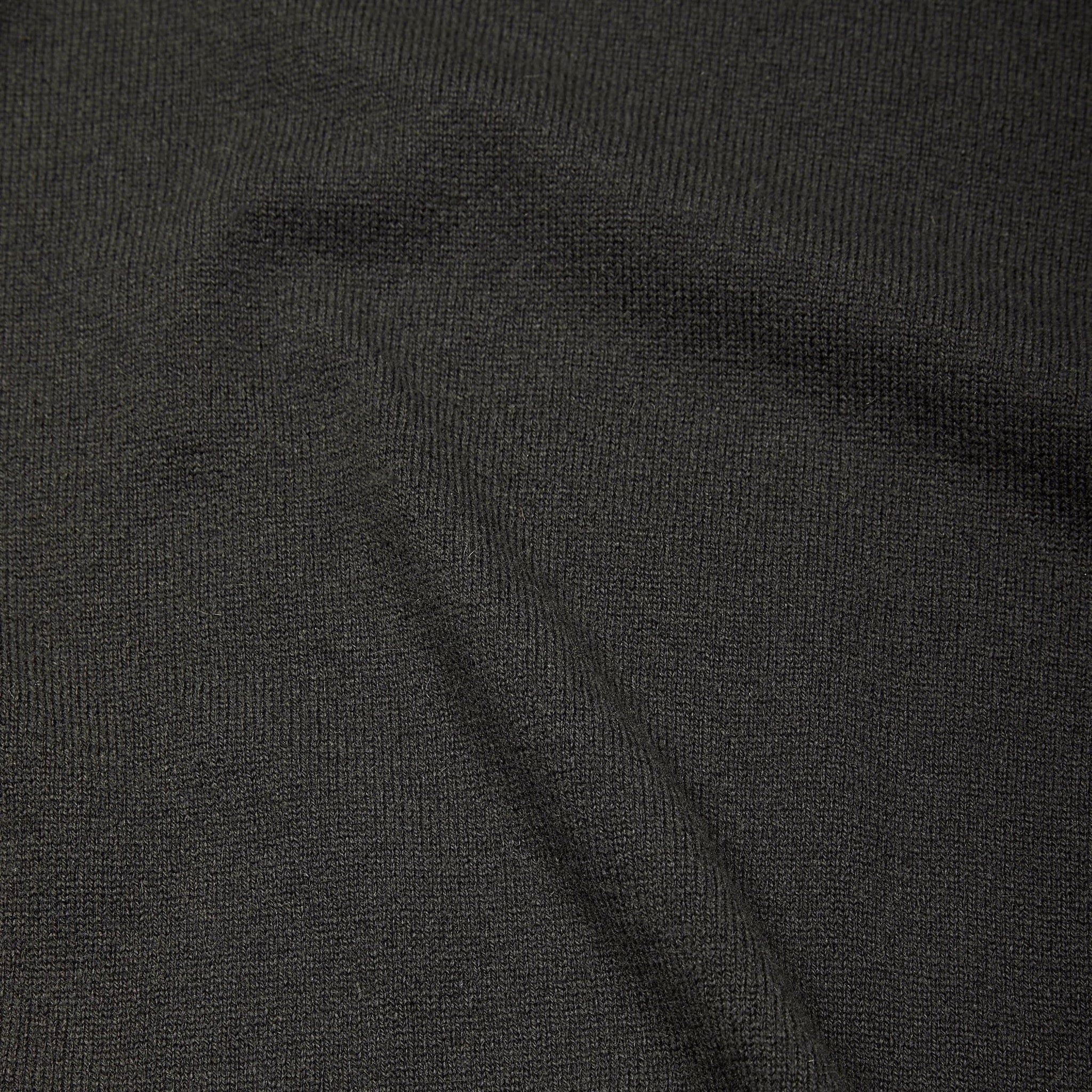Cashmere polo shirt in dark olive