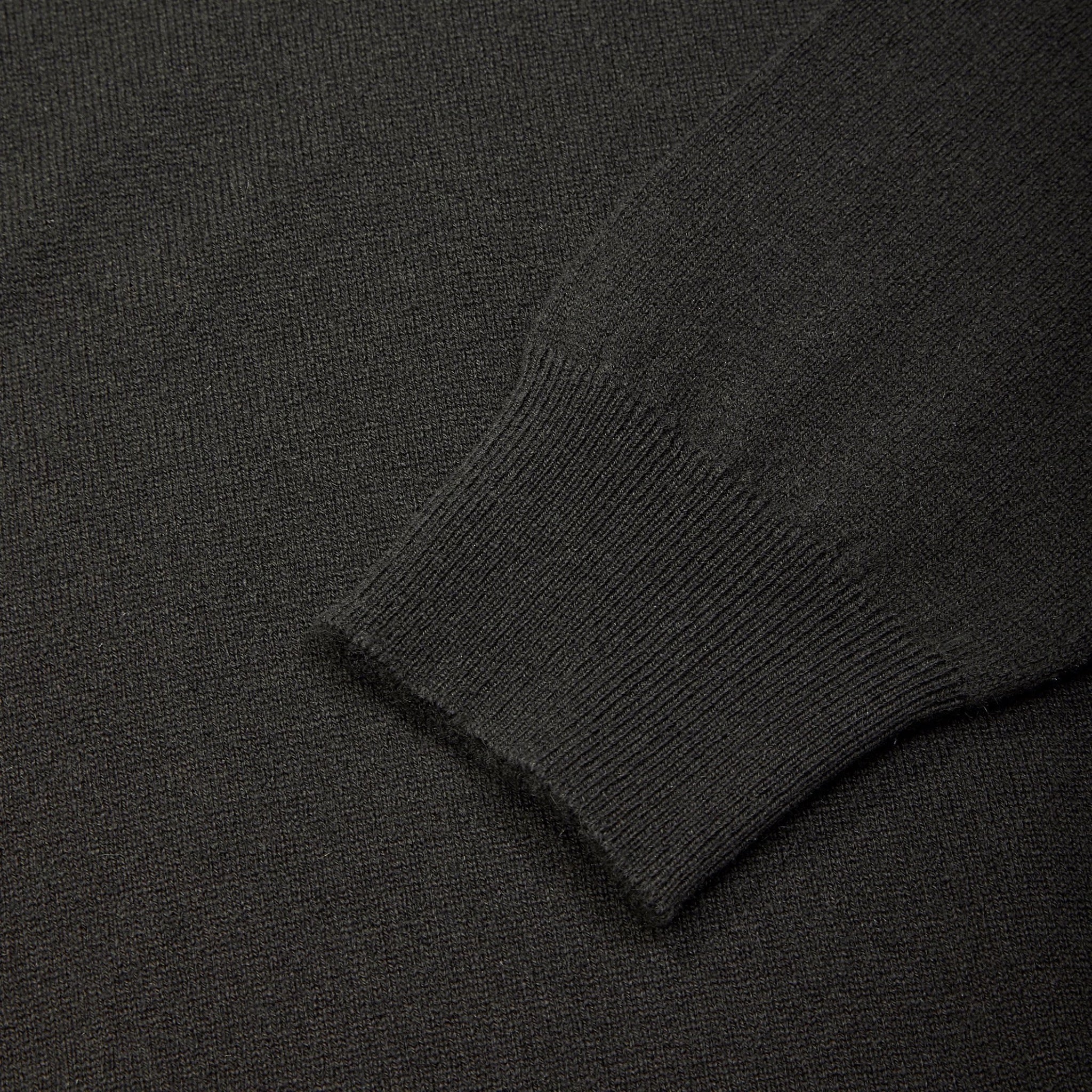 Cashmere polo shirt in dark olive