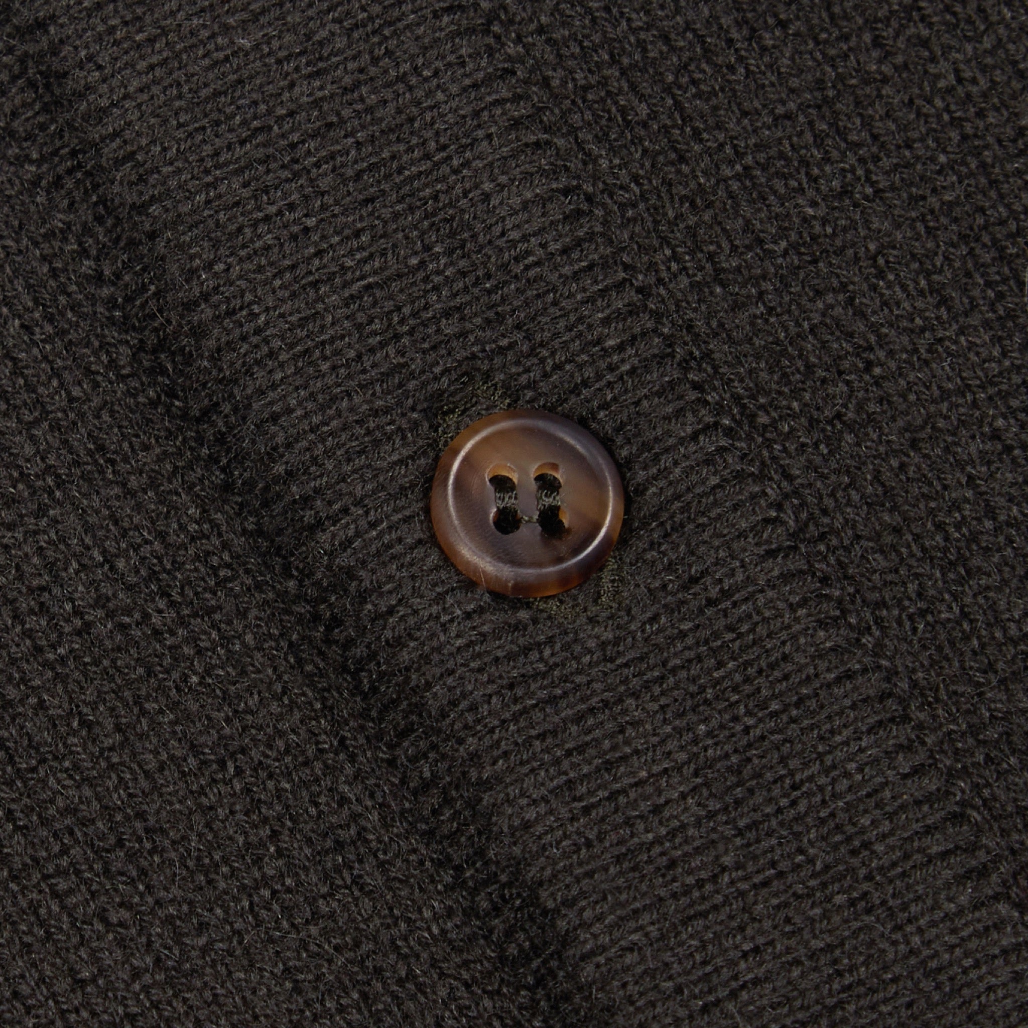 Cashmere shirt cardigan in dark olive