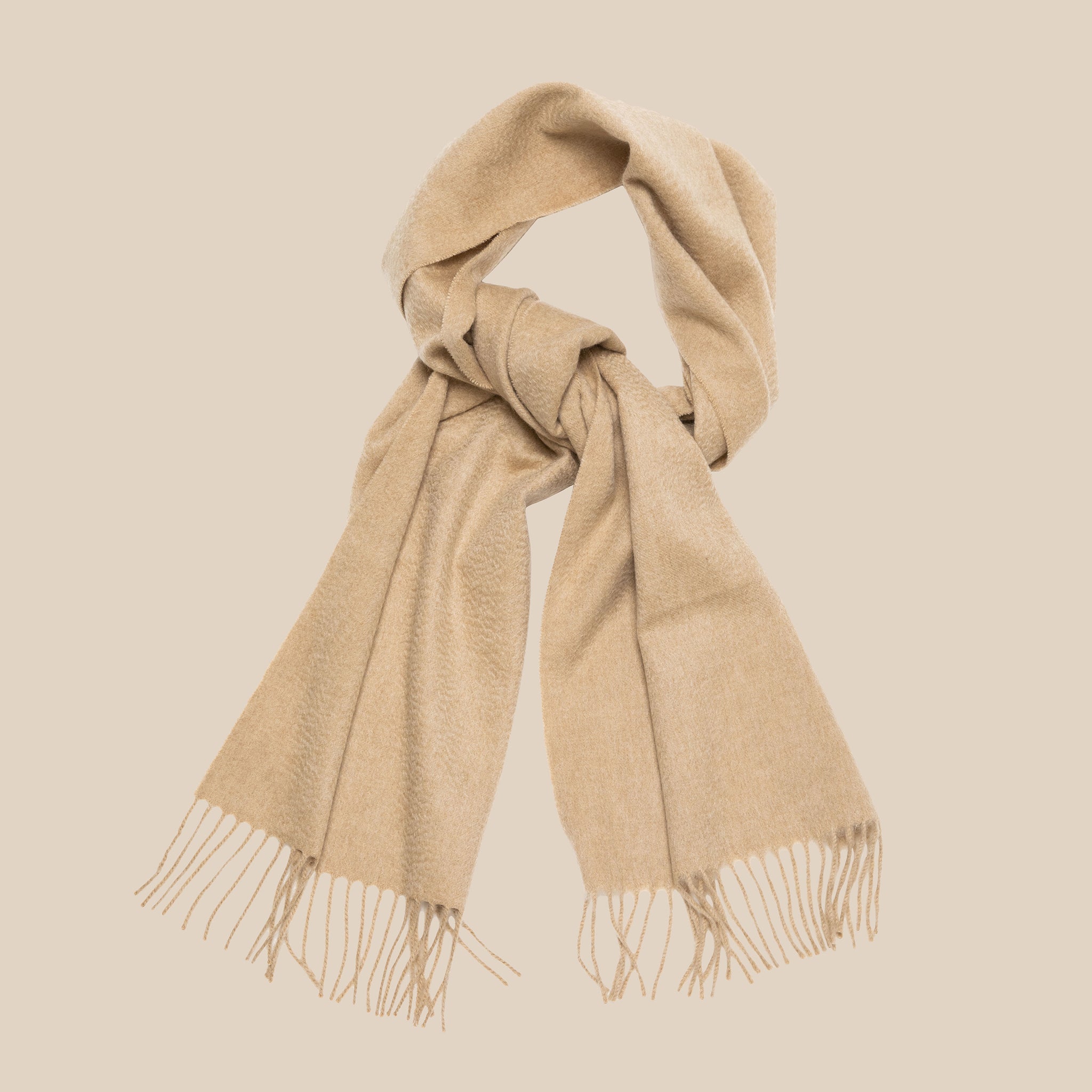 Woven Cashmere Scarf in Oatmeal