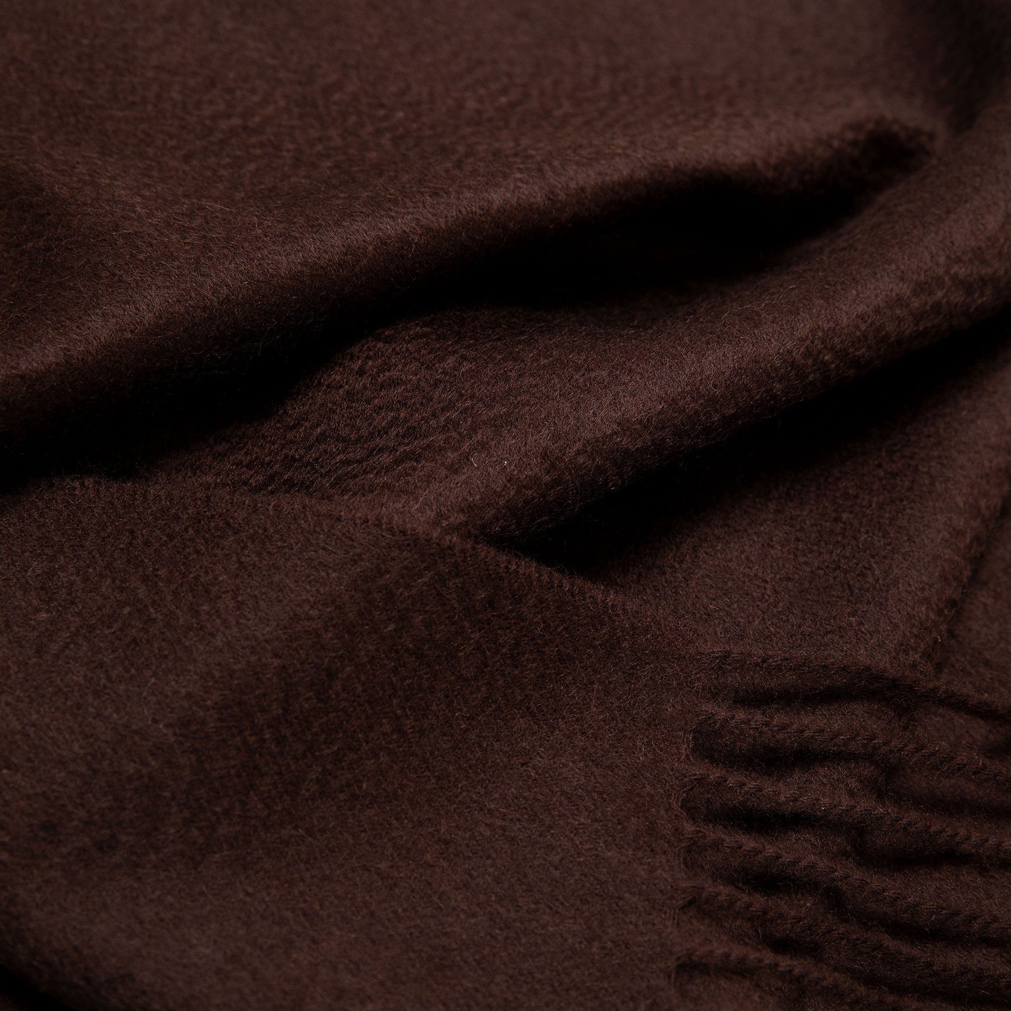 Woven cashmere scarf in espresso brown - Colhay's