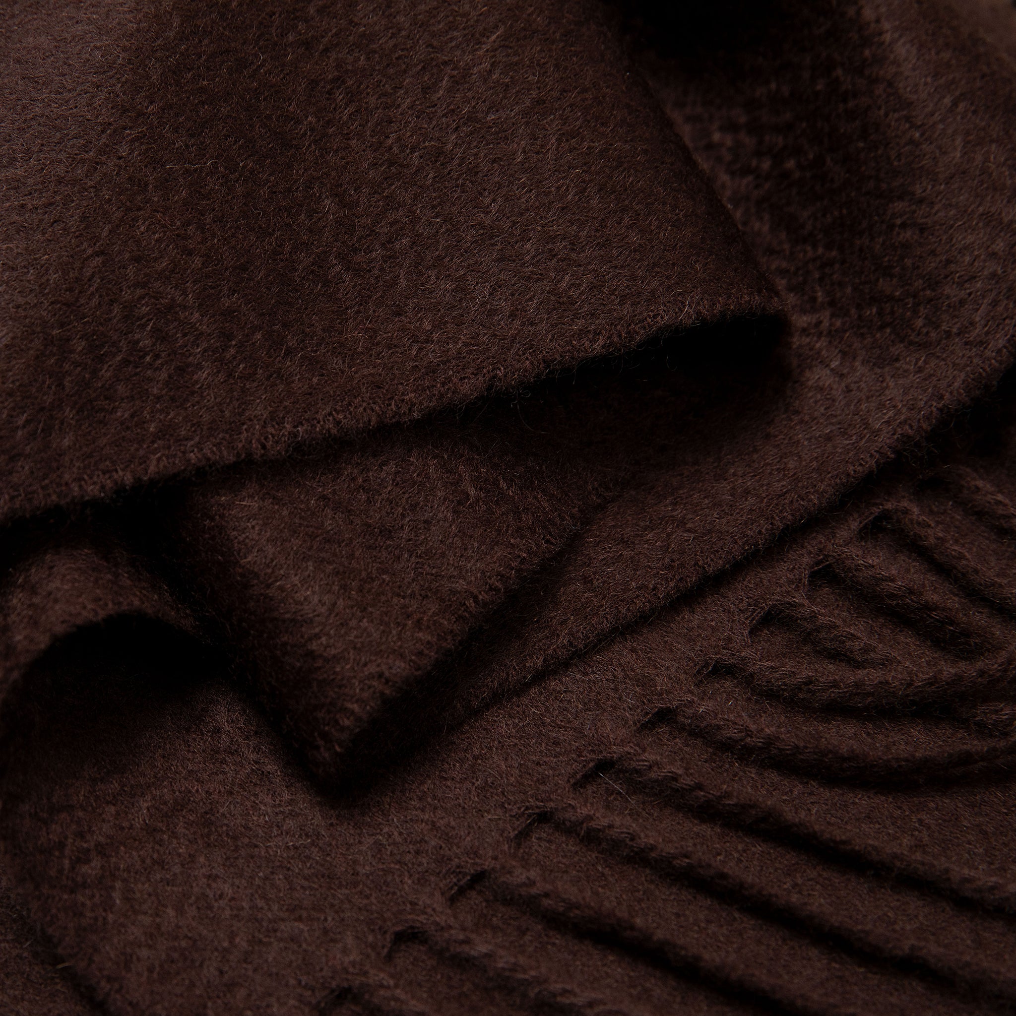 Woven cashmere scarf in espresso brown - Colhay's