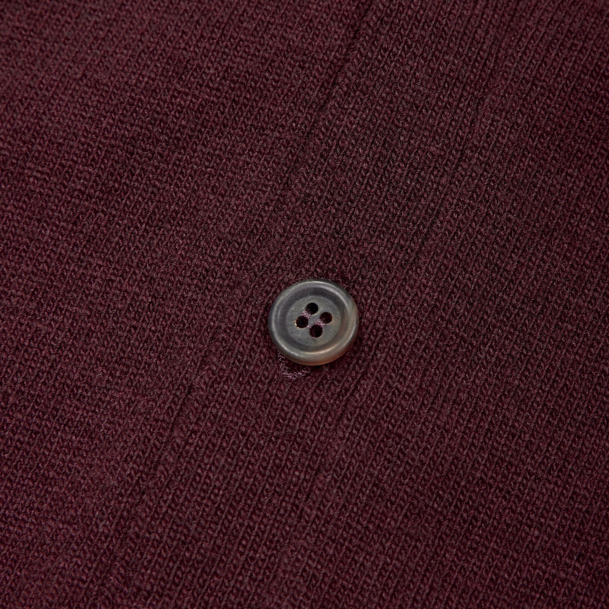 Superfine lambswool tennis cardigan in burgundy - Colhay's