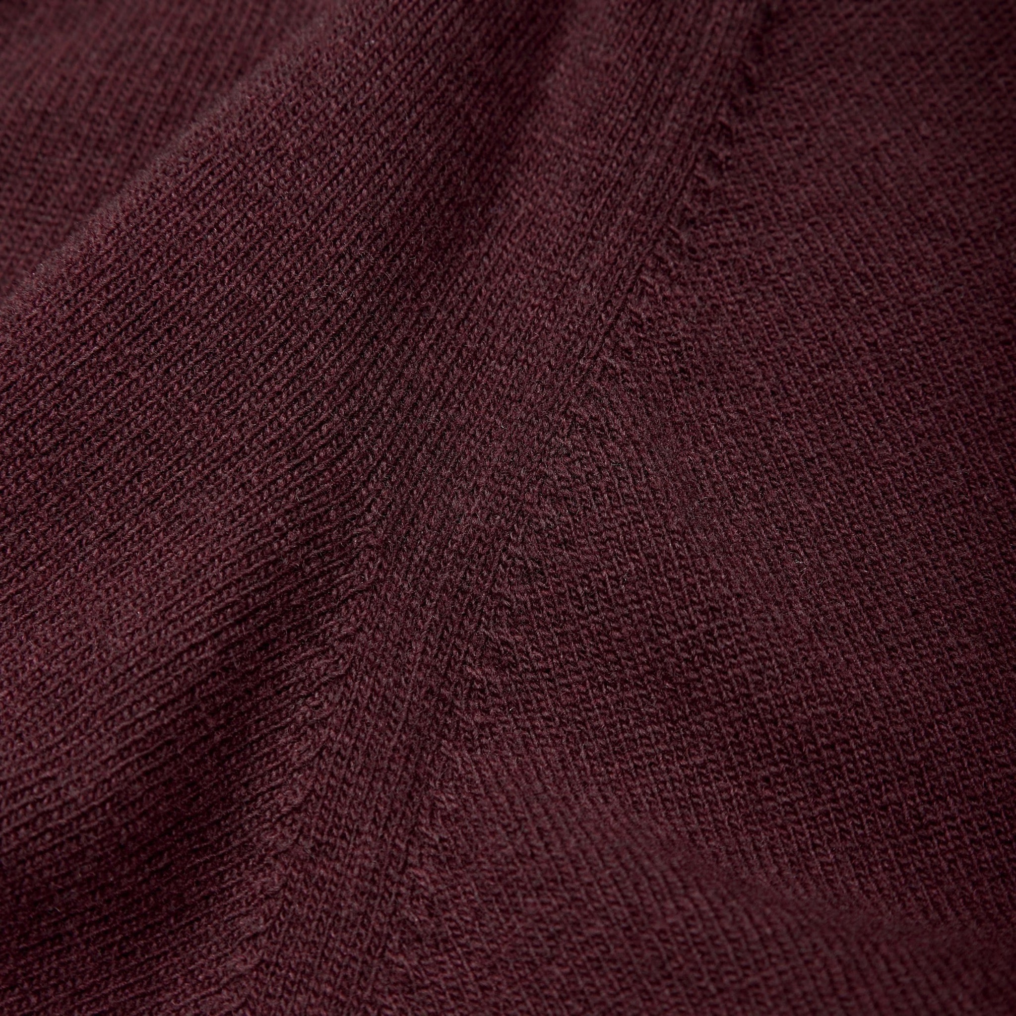 Superfine lambswool tennis cardigan in burgundy - Colhay's