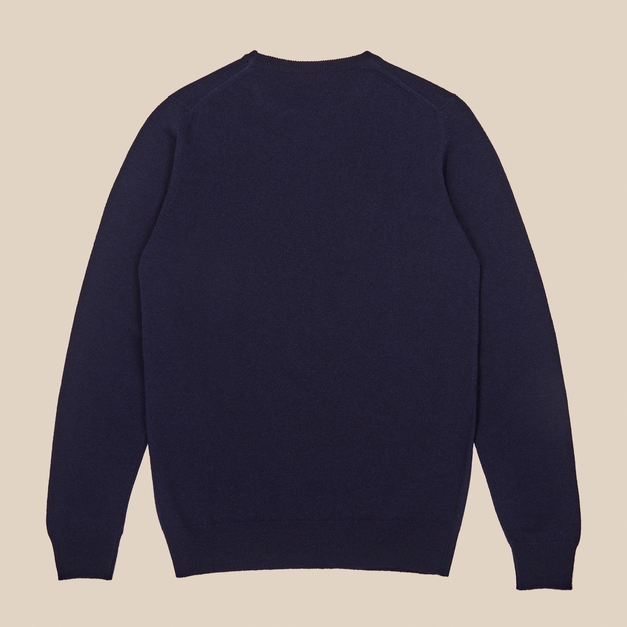 Lambswool crew neck in navy