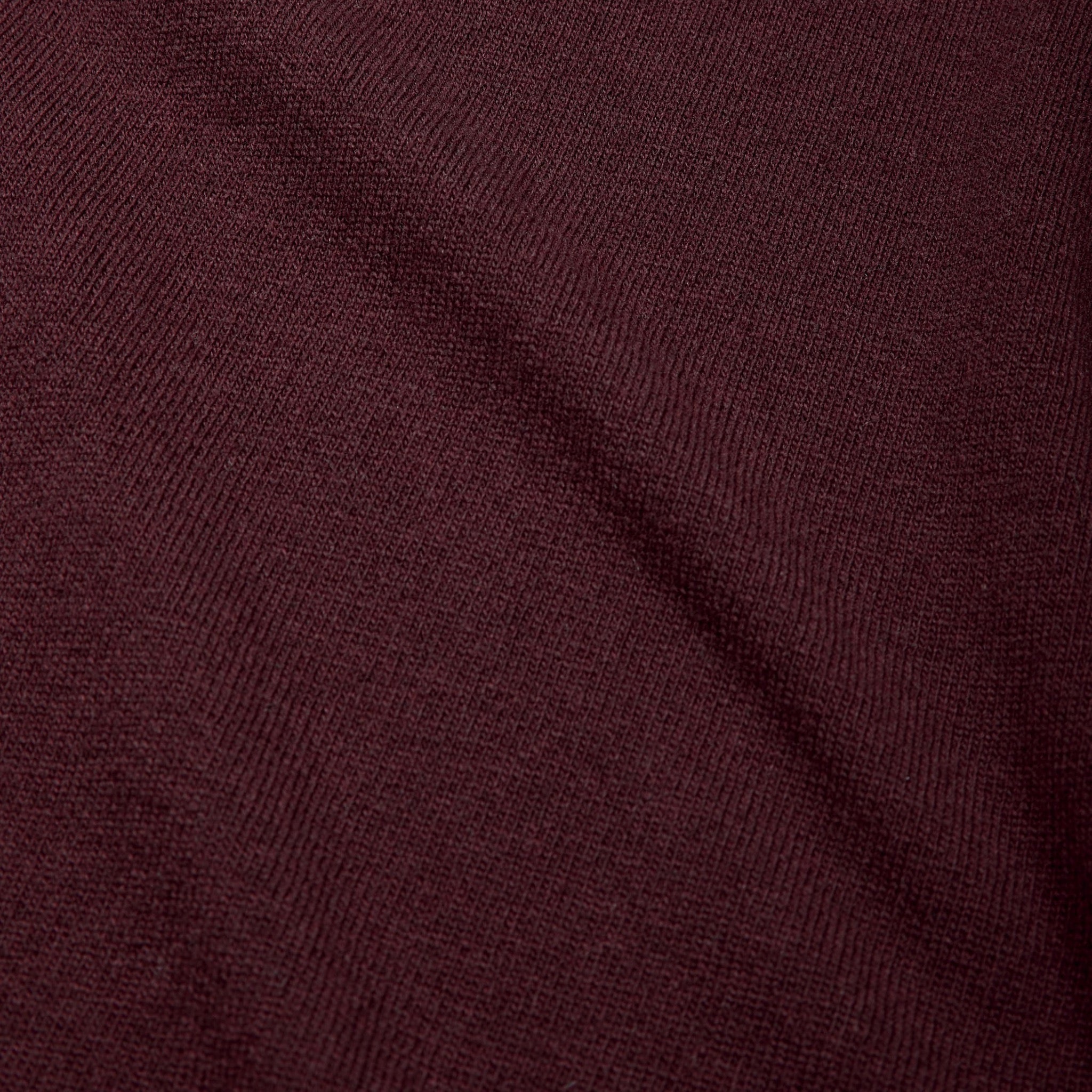 Superfine lambswool tennis cardigan in burgundy - Colhay's