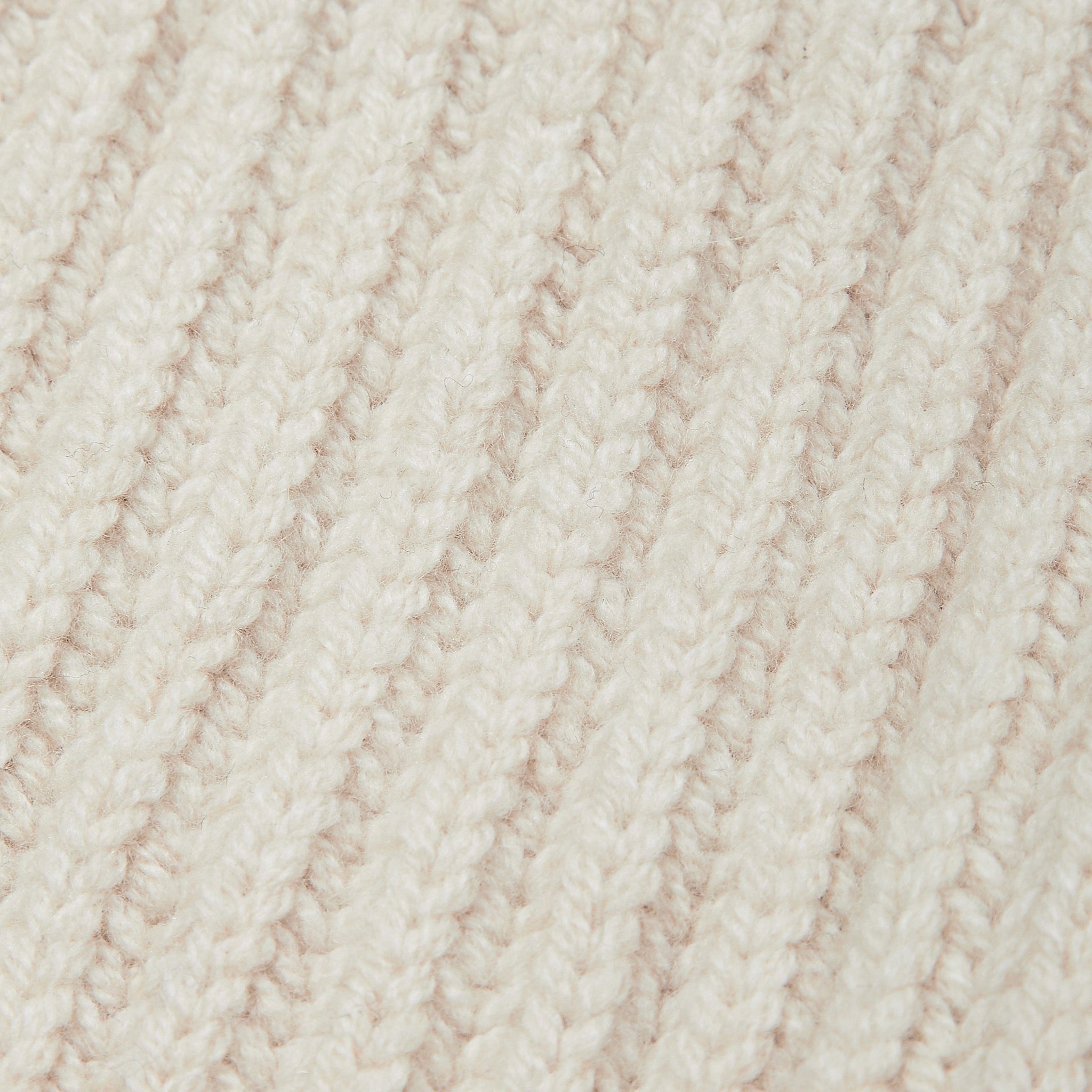 Lambswool shawl collar cardigan in ecru