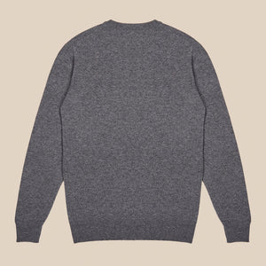 Lambswool v neck in grey