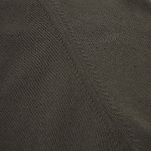 Cashmere cotton collegiate raglan sweatshirt in dark olive