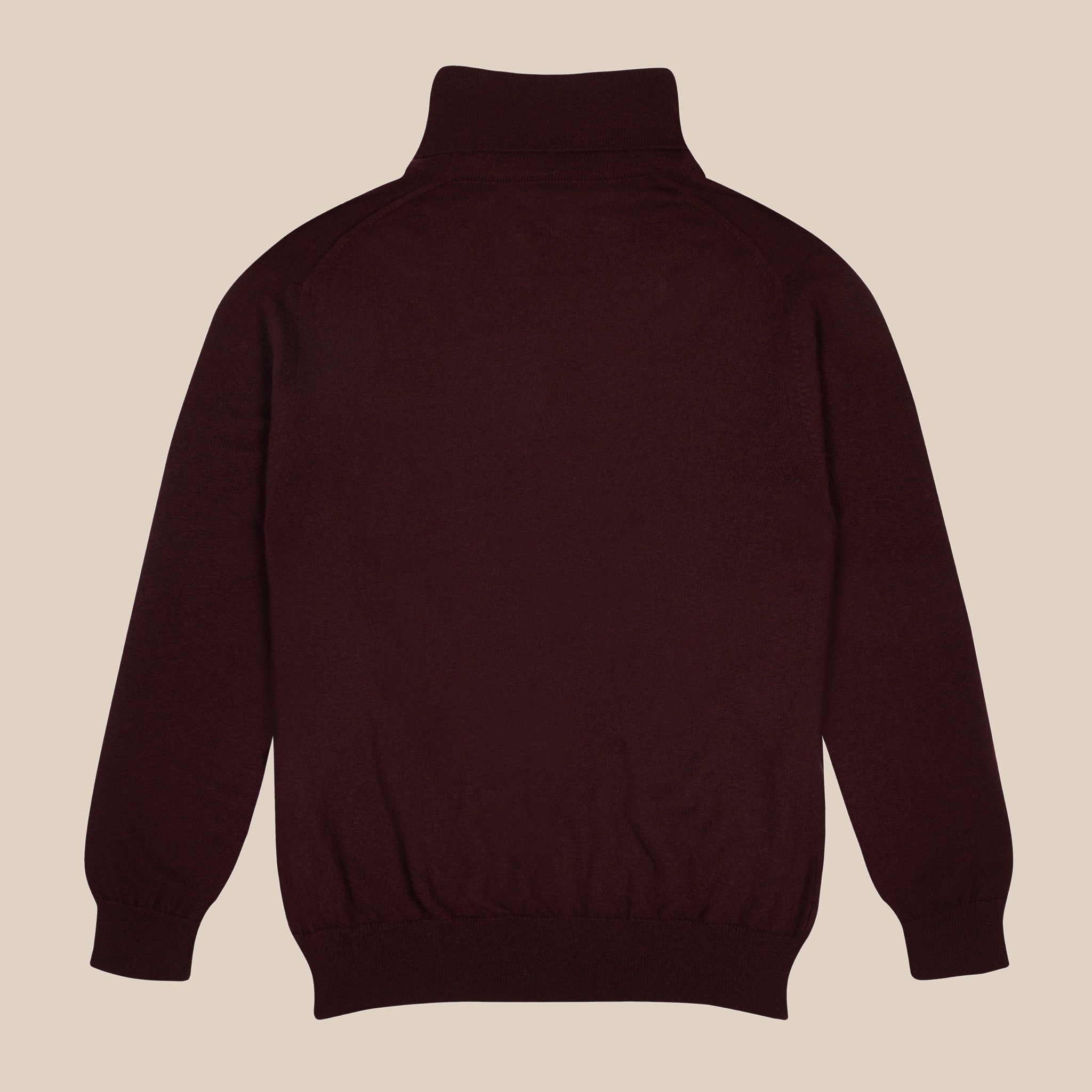 Cashmere Belmondo rollneck in wine