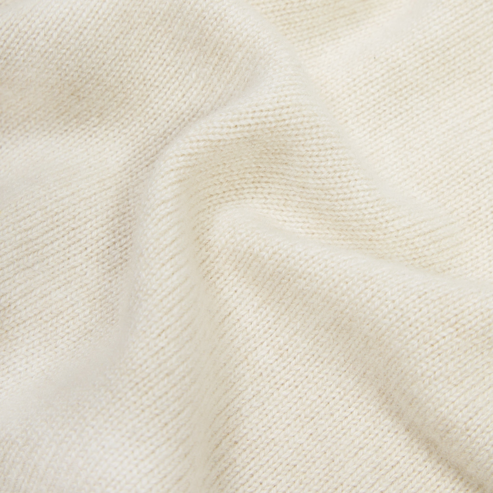 Cashmere painter's shawl collar cardigan in ecru