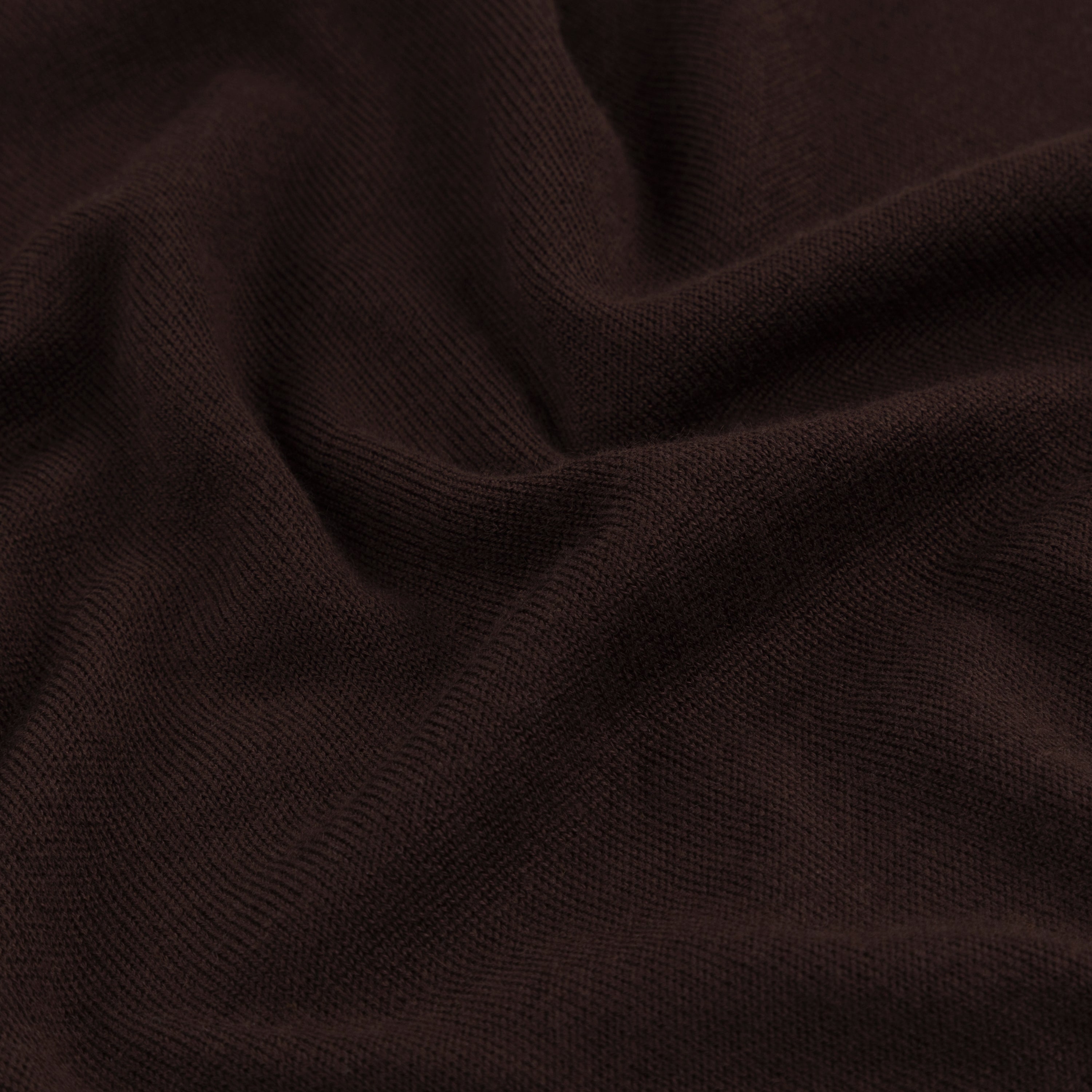 Cashmere silk resort shirt in dark brown