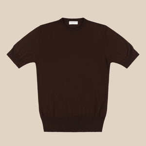 Merino sport shirt in brown - Colhay's