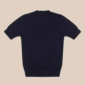 Merino sport shirt in navy - Colhay's